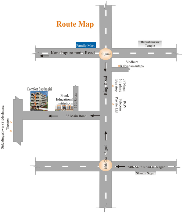 Sapthagiri Route Map