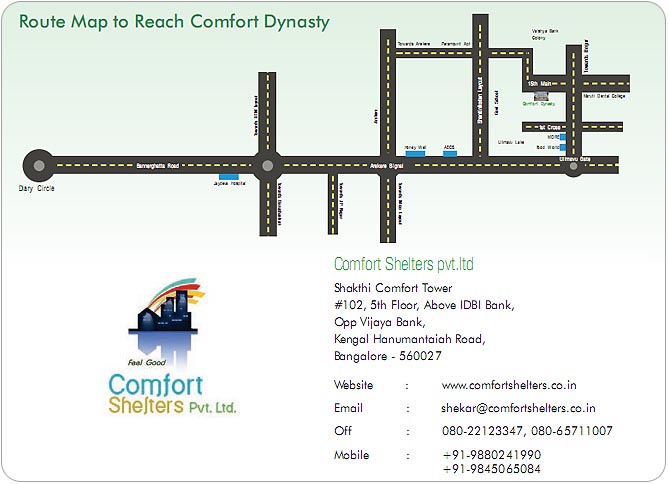 Comfort Dynasty Route Map